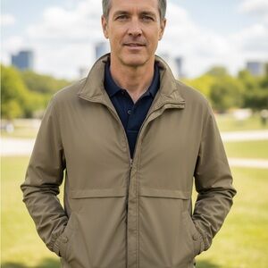 Men's Classic Tan Bomber Jacket